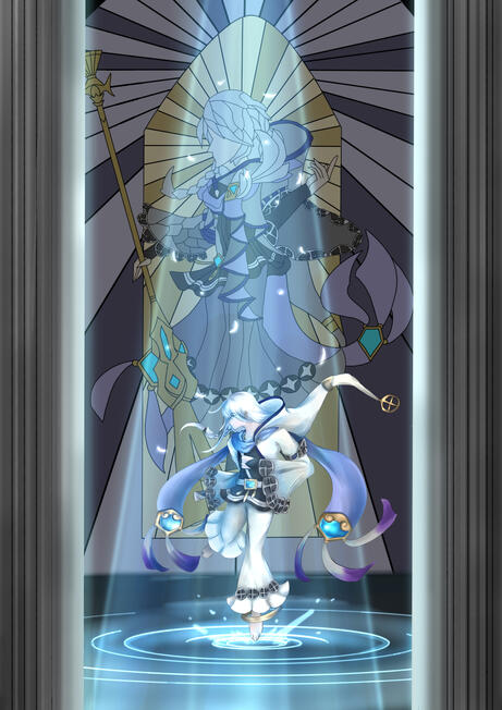 Full body + detailed background